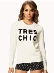 F21TresChicsweater