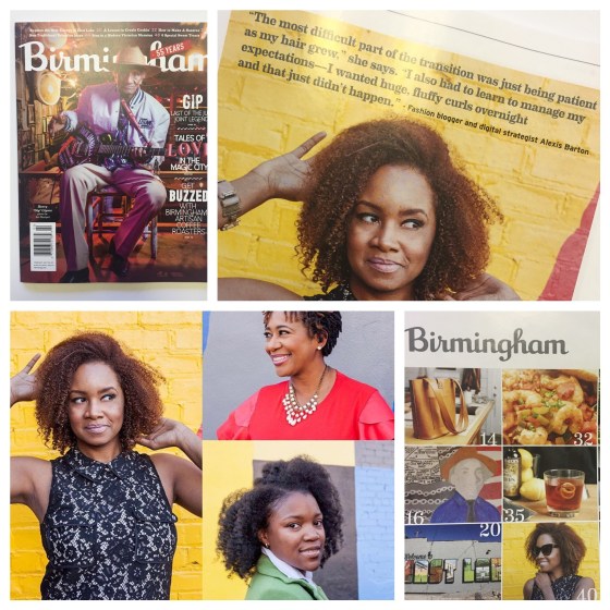 Black women model natural hair styles 